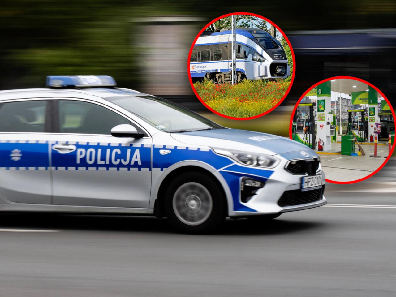 Ewakuacja na stacji paliw. Kierowca zauważył dziwne kable pod autem