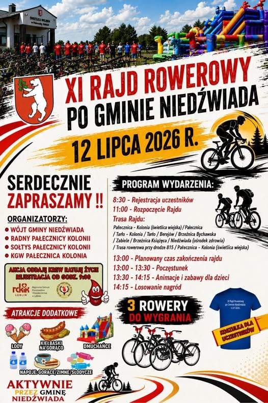 Fakty 6.07.2026 Rajd Rowerowy po Gminie Niedźwiada
