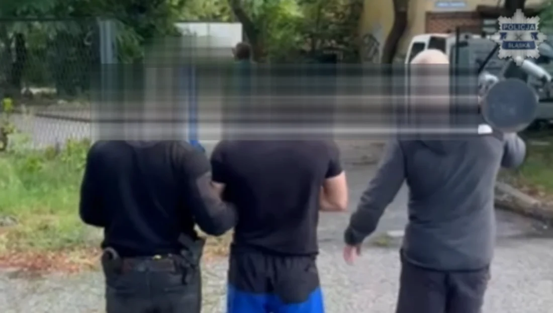 film Poszukiwany za brutalny rozbój i kradzież. Zatrzymano go w Katowicach
