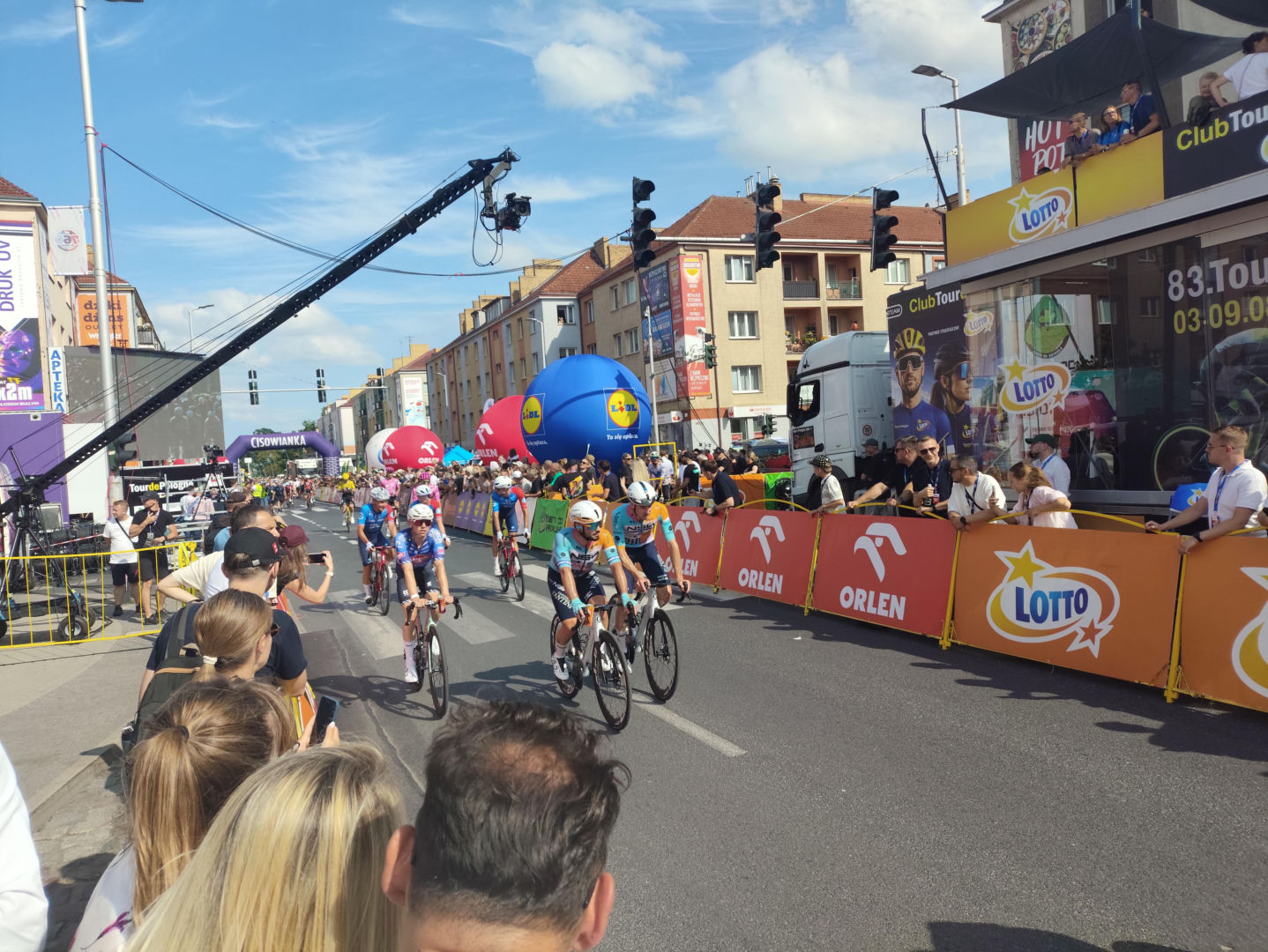 Finał pierwszego etapu Tour de Pologne w Koszalinie