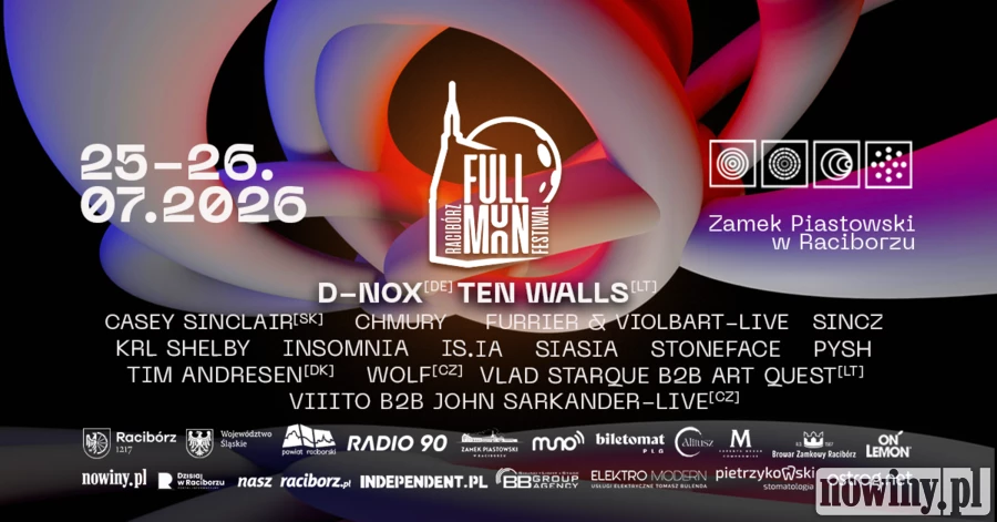 FULL MOON Festiwal już w najbliższy weekend na Zamku Piastowskim w Raciborzu!