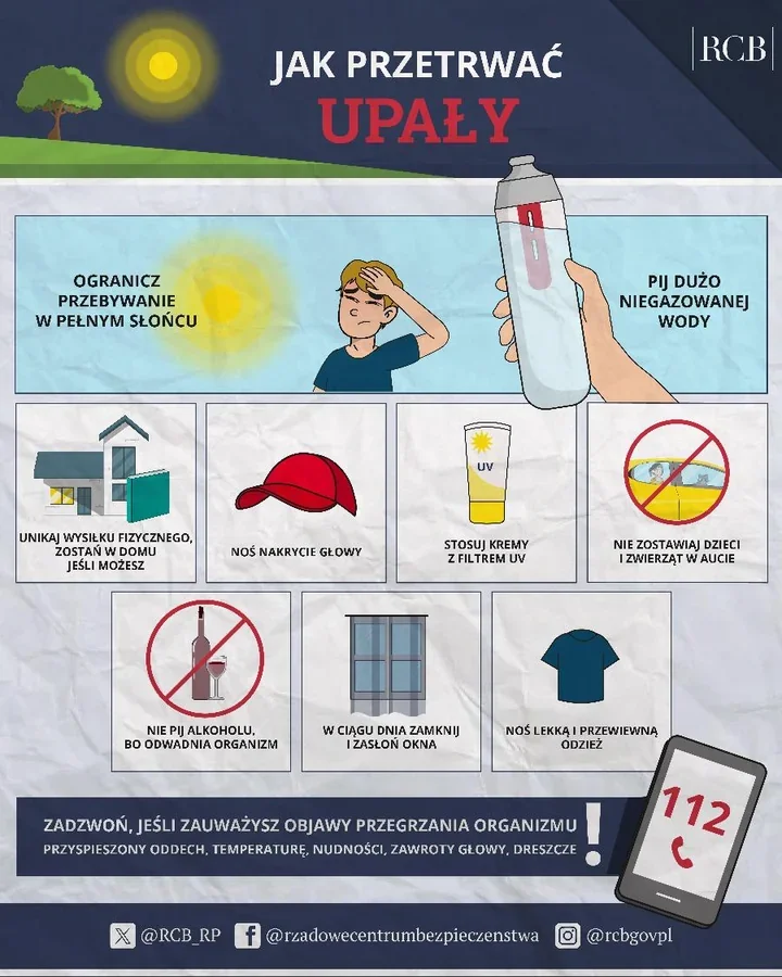 Gdy temperatura przekracza 30 stopni. W CKE działa miejsce chłodu