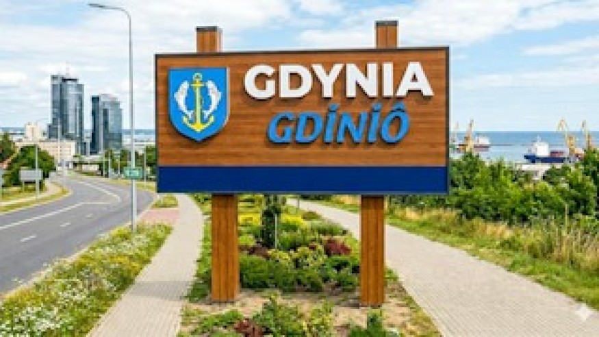 Gdynia z dwujęzycznymi tablicami. Kaszubskie nazwy na wjazdach