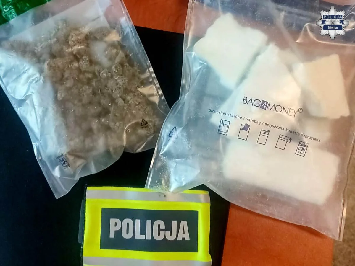 Gliwice: Policja zatrzymała poszukiwanego, zabezpieczono 670 gramów narkotyków
