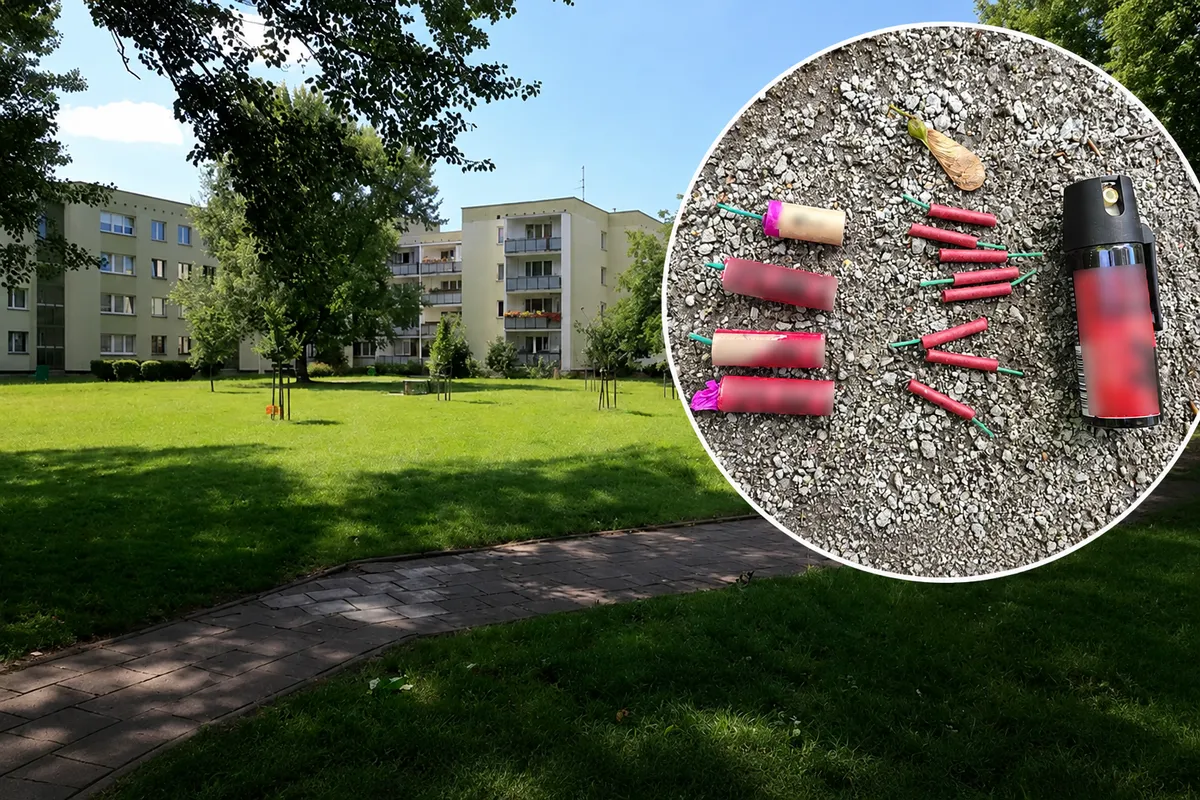 Głośne wybuchy na osiedlu w Krakowie. Czterech chłopców urządziło niebezpieczną zabawę