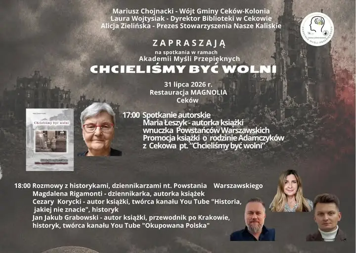 Gmina Ceków-Kolonia uczci 81. rocznicę Powstania Warszawskiego bogatym programem