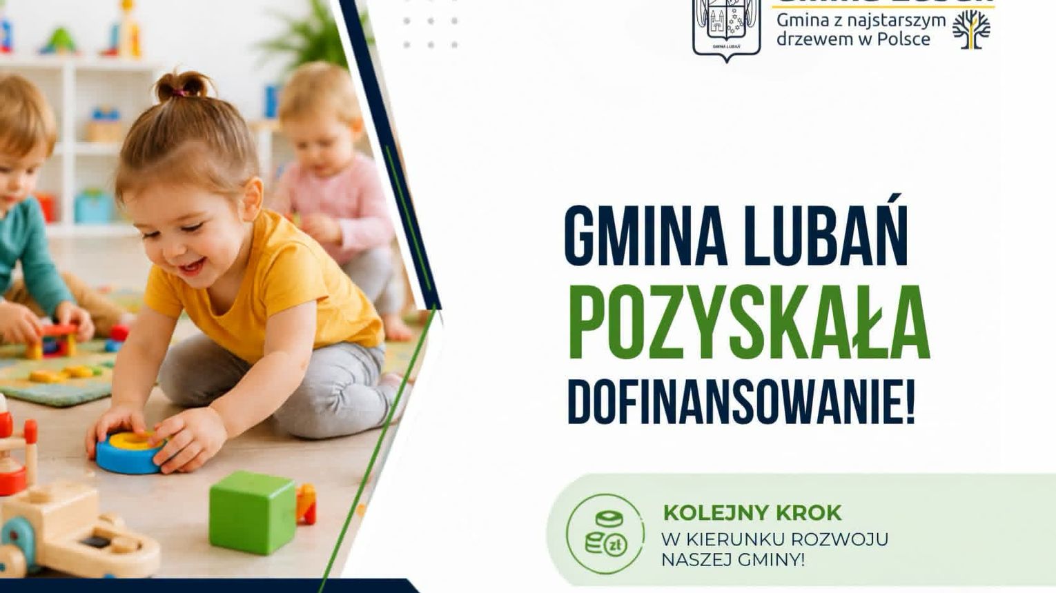 Gmina Lubań. Dofinansowanie dla Klubu Dziecięcego w Radogoszczy