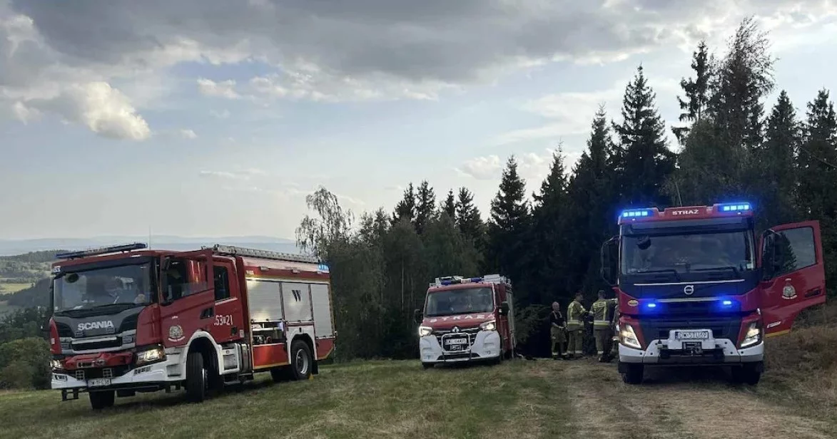 Gmina Nowa Ruda. Pożar lasu w Ludwikowicach Kłodzkich