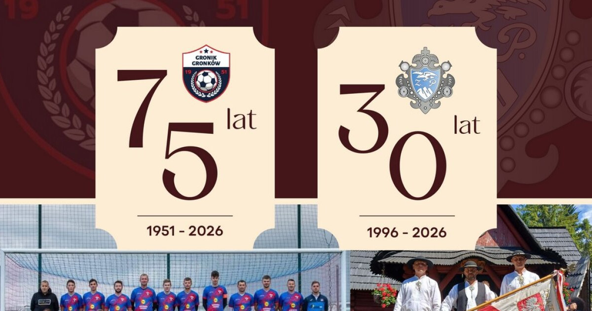 Gronków będzie świętował podwójny jubileusz. Dwa dni sportu, tradycji i wspólnej zabawy