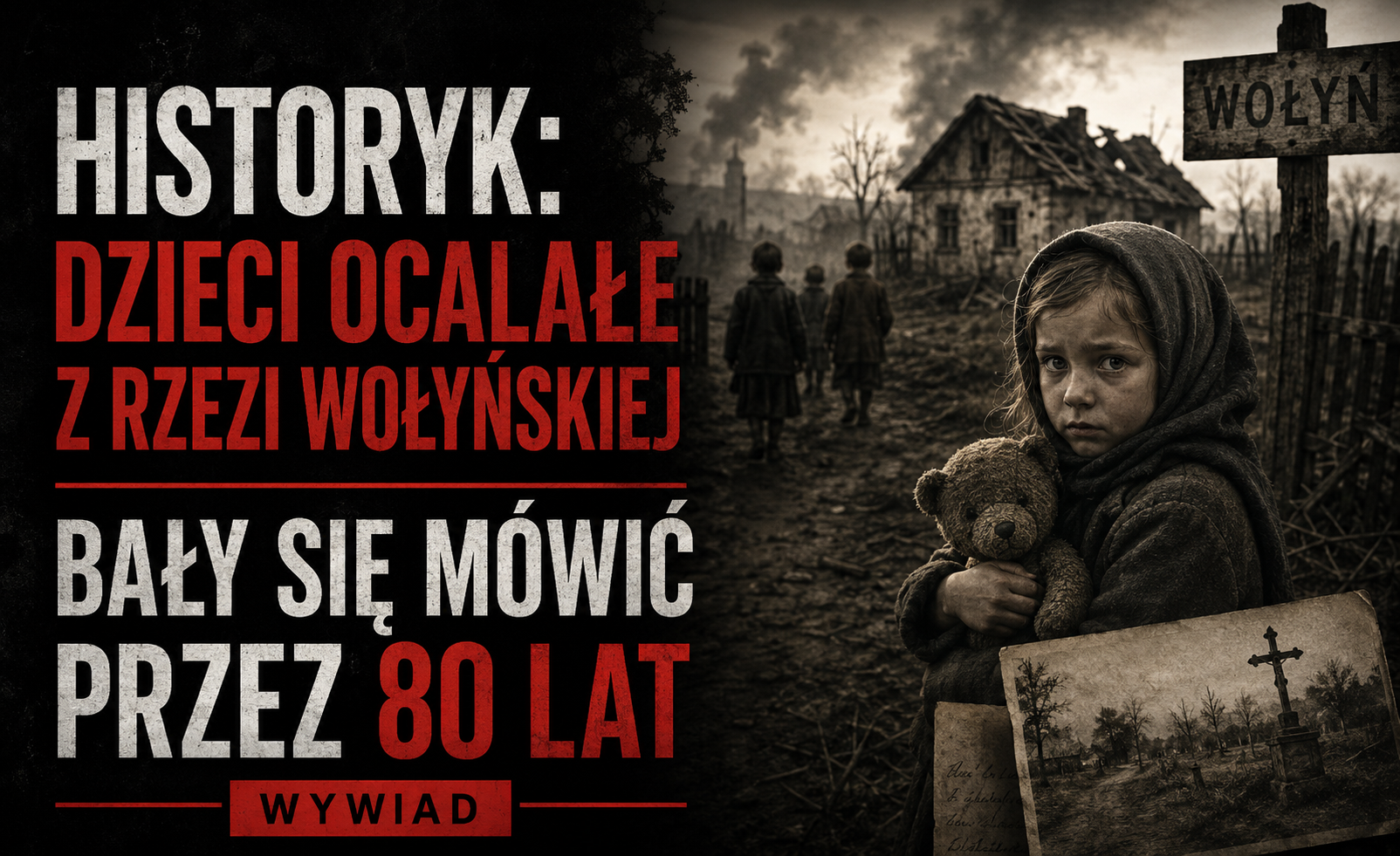 Historyk: dzieci ocalałe z rzezi wołyńskiej bały się mówić przez 80 lat (wywiad)