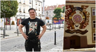 Hołd dla dawnych twórców. Marcin Mrowicki odtwarza wyjątkowy mural sprzed 50 lat