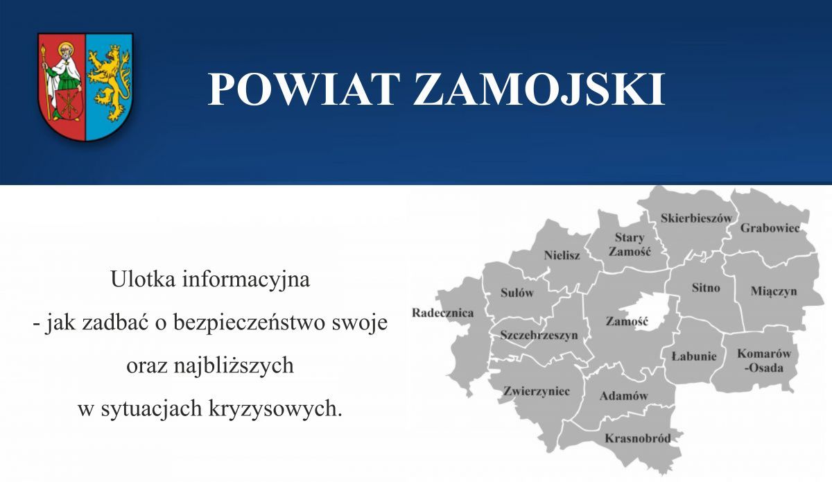 Informacja o zachowaniu w czasie zagrożeń