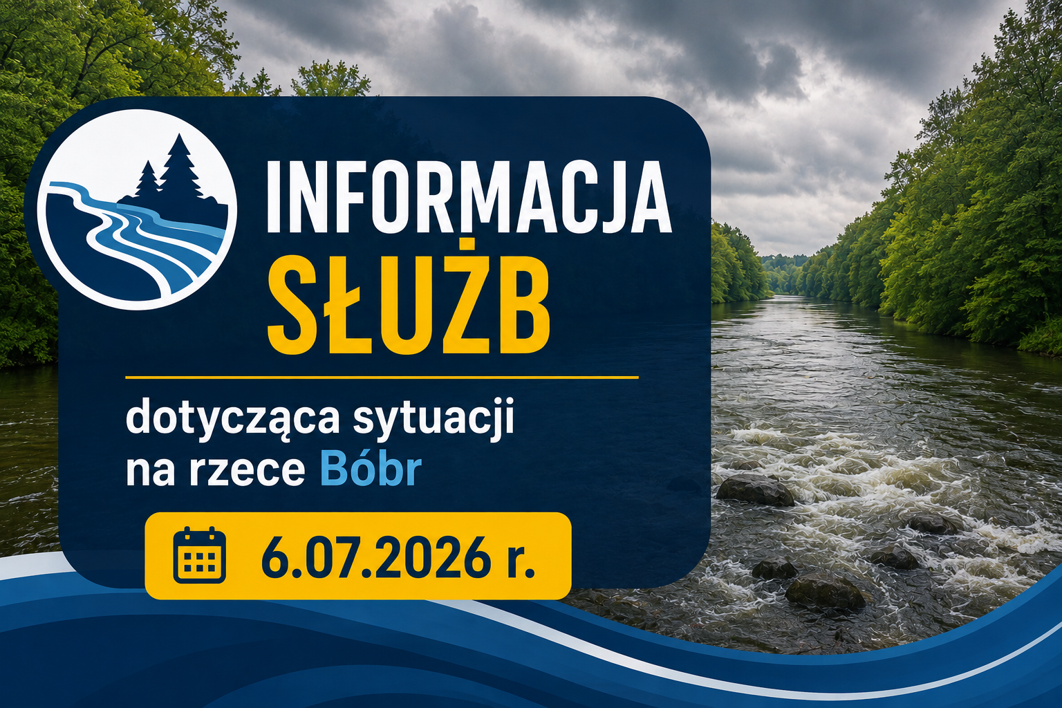 Informacja służb dotycząca sytuacji na rzece Bóbr – 11.07.2026 r.