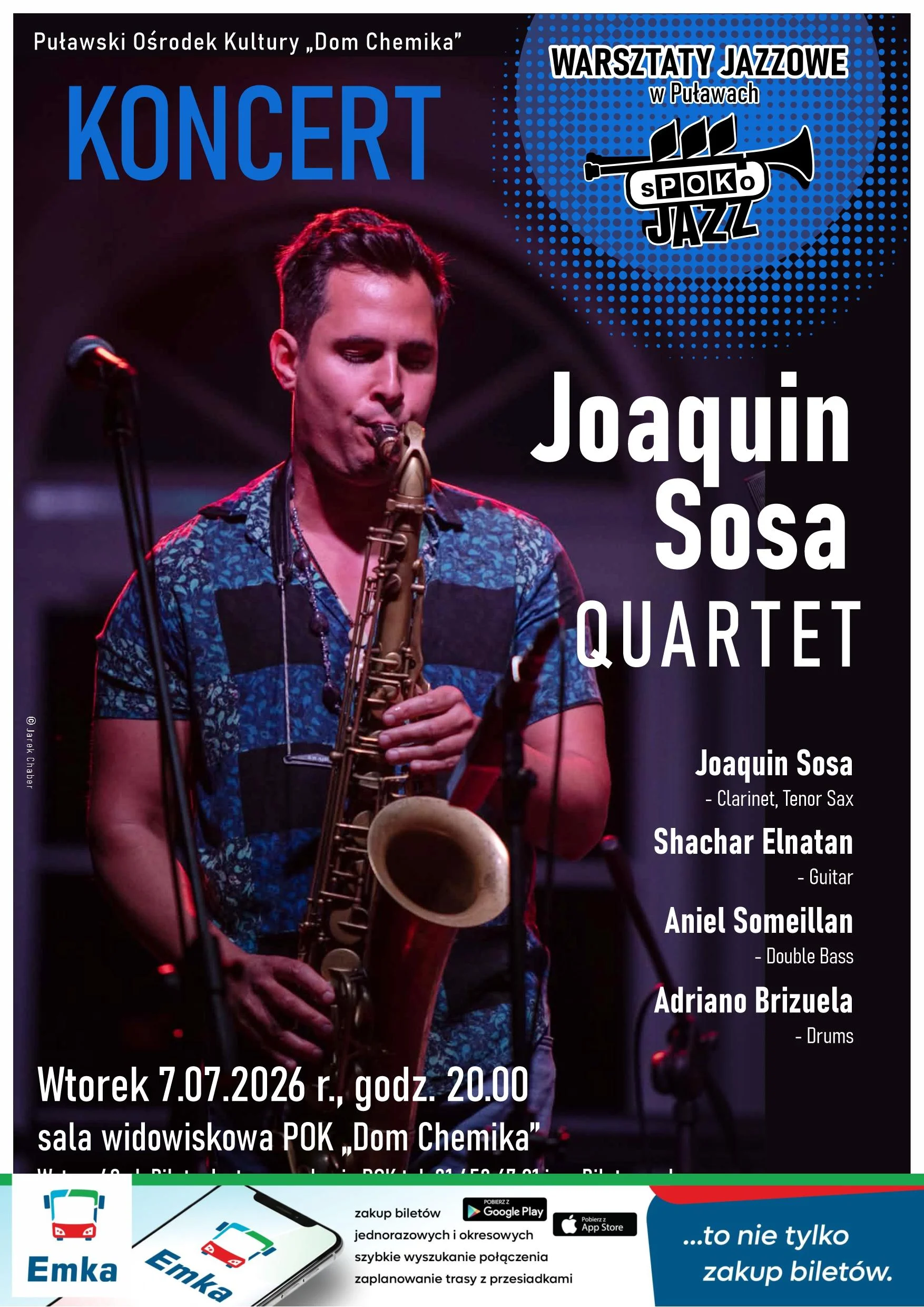 Joaquin Sosa Quartet – koncert w Puławach
