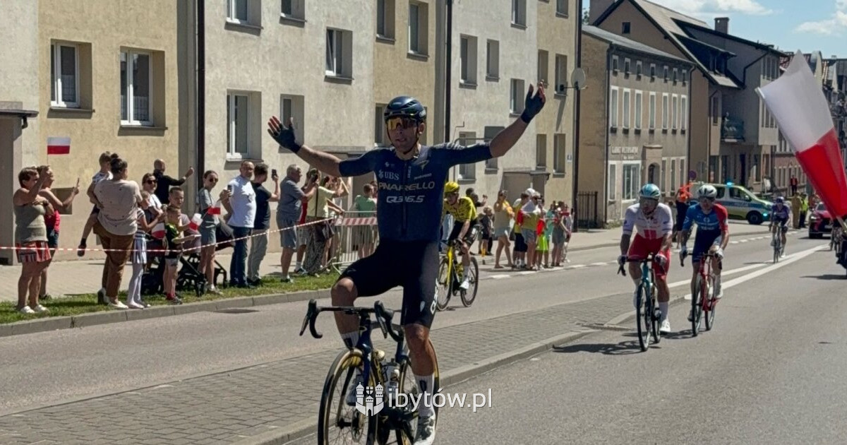 Kamil Małecki przejechał przez rodzinny Bytów! Peleton jedzie dalej