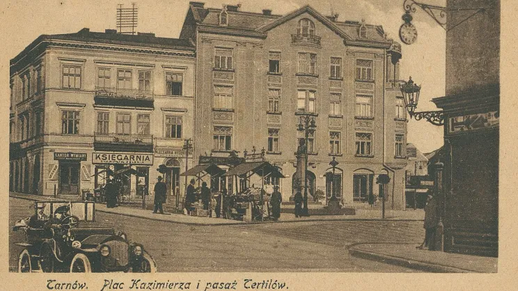 Plac Kazimierza w Tarnowie. Pocztówka z 1918 roku