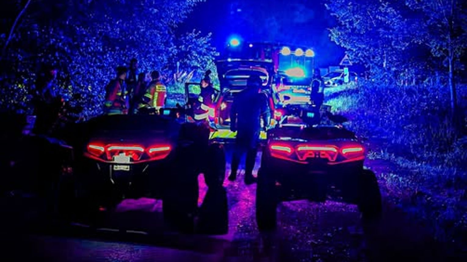 Kilka godzin nocą szukano dziadka z wnuczką. Pomogli wolontariusze na quadach