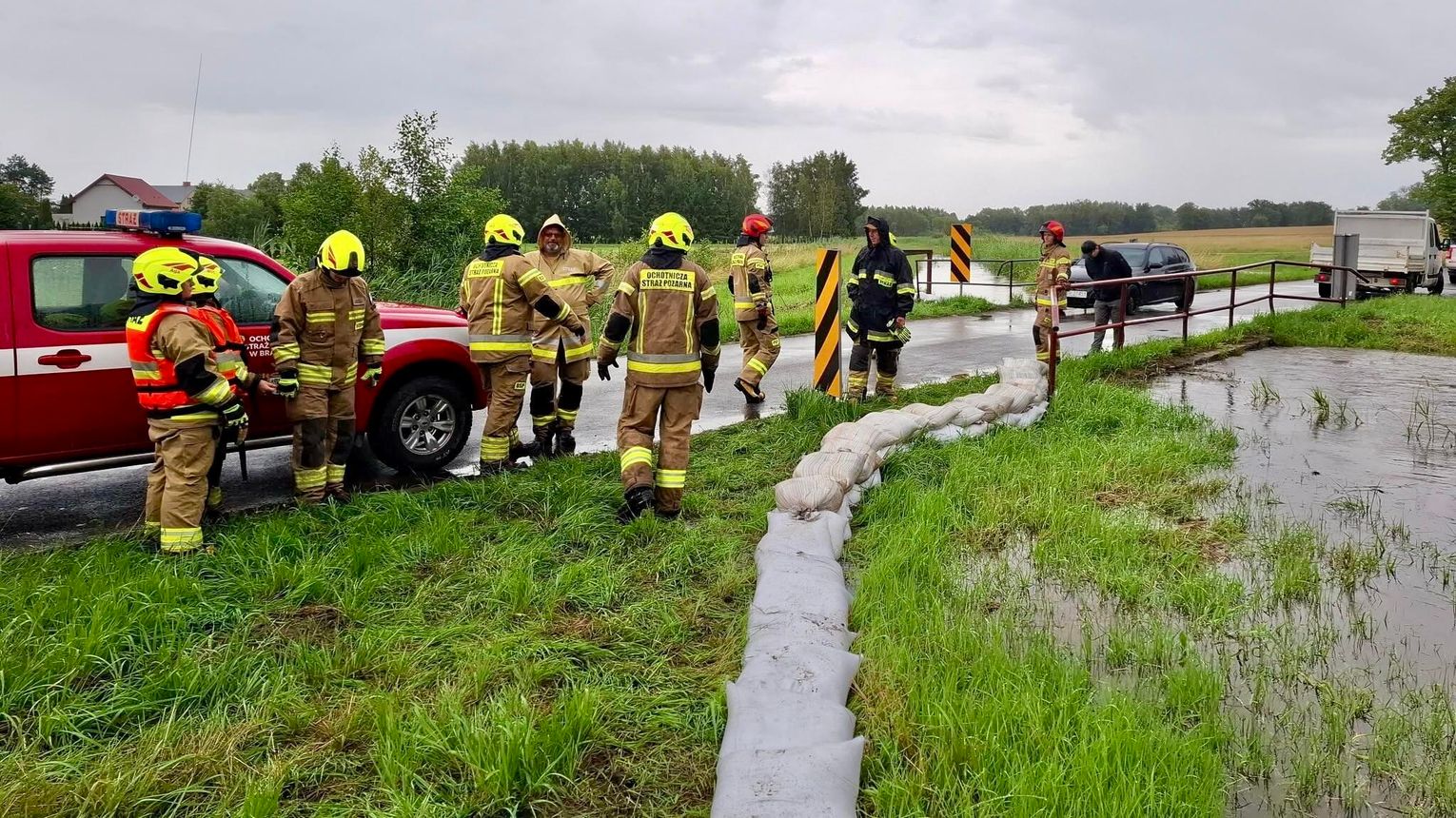 Kilkanaście akcji jednego dnia. Tak wyglądała walka ze skutkami ulewy w powiecie braniewskim