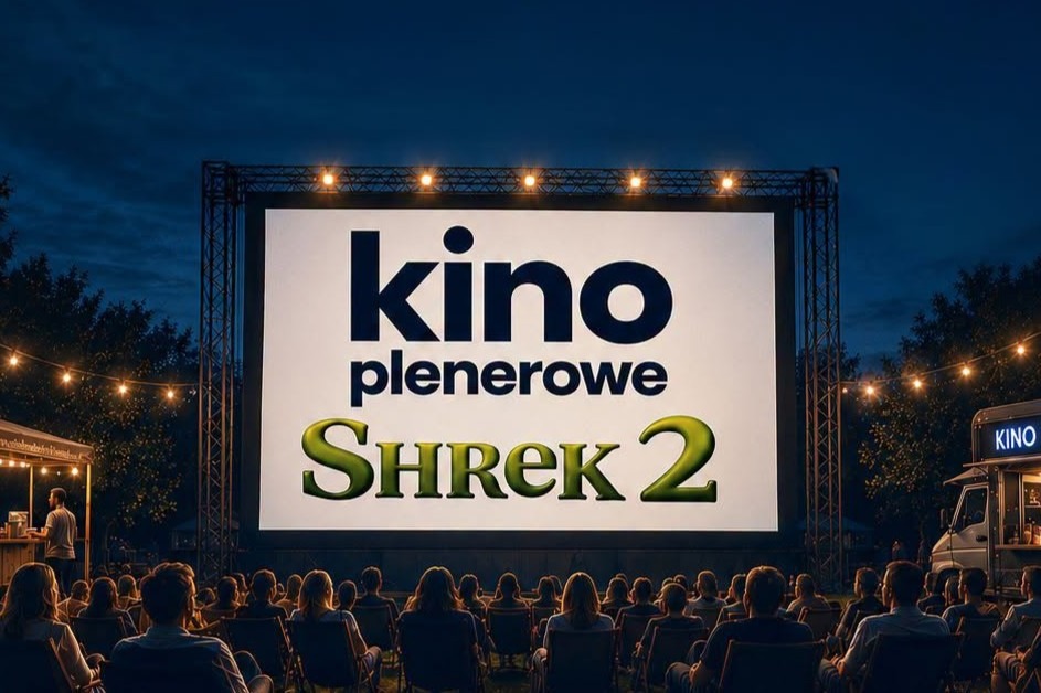 Kino plenerowe w Warce! Już 5 sierpnia zapraszamy na seans filmu „Shrek 2”