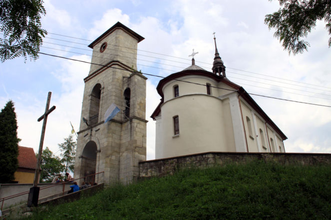 Kocina. Barokowy kościół św. Barbary, wzniesiony w 1672 roku na miejscu dawnej drewnianej świątyni