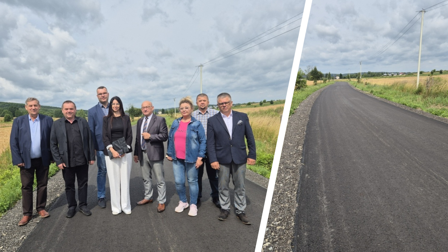 Kolejny odcinek drogi Jedlicze–Długie–Żarnowiec po modernizacji