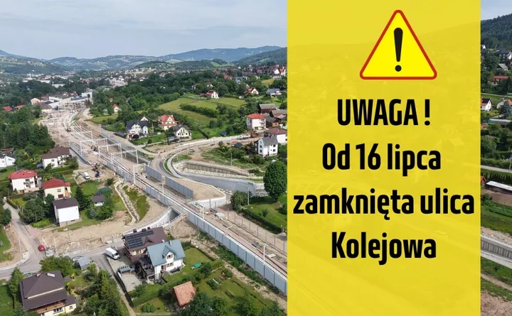 Kolejowa zostanie zamknięta dla samochodów. Piesi przejdą ostrożnie