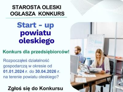 Konkurs Start – up powiatu oleskiego