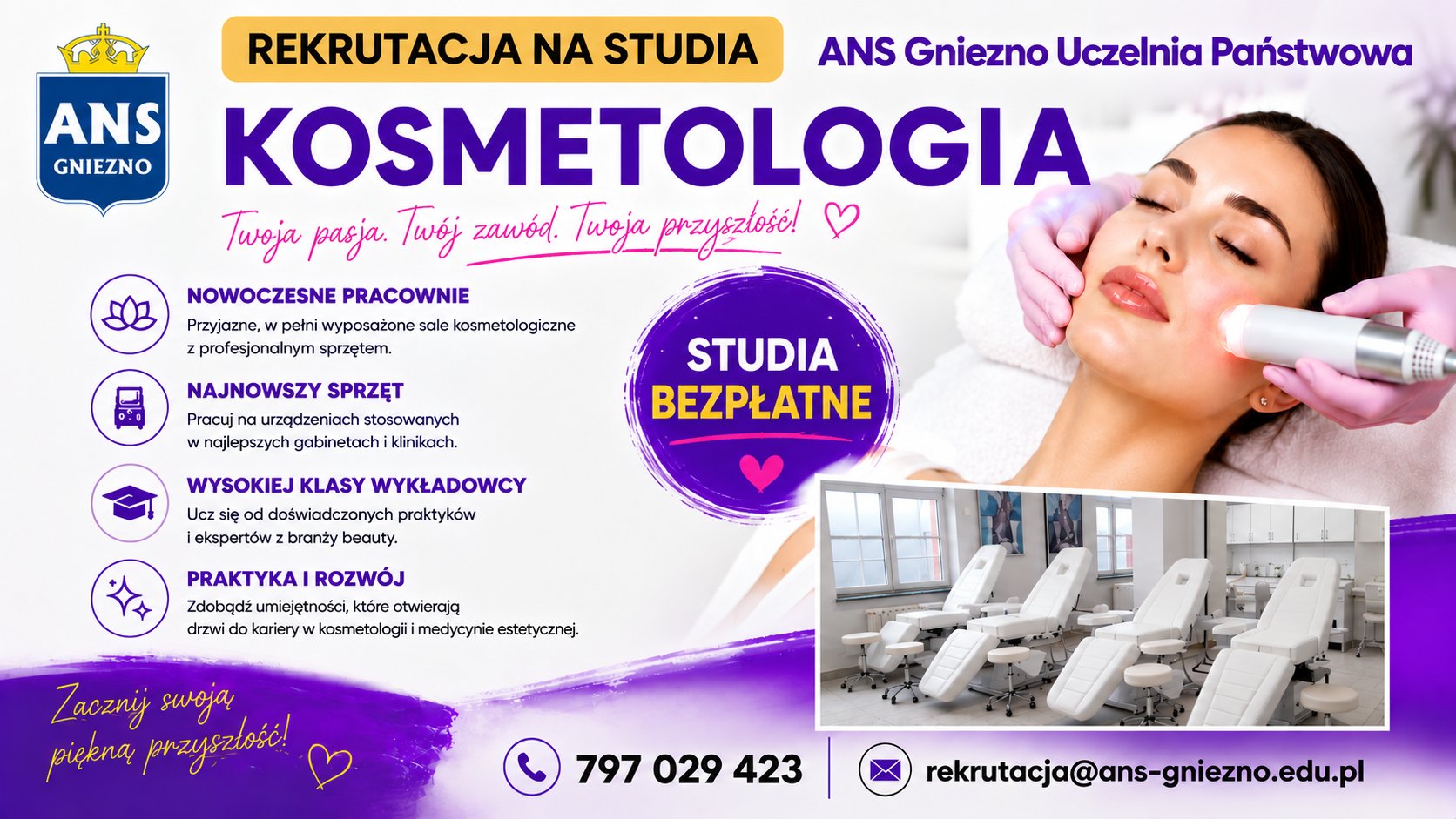 Kosmetologia – postaw na studia w ANS Gniezno Uczelnia Państwowa