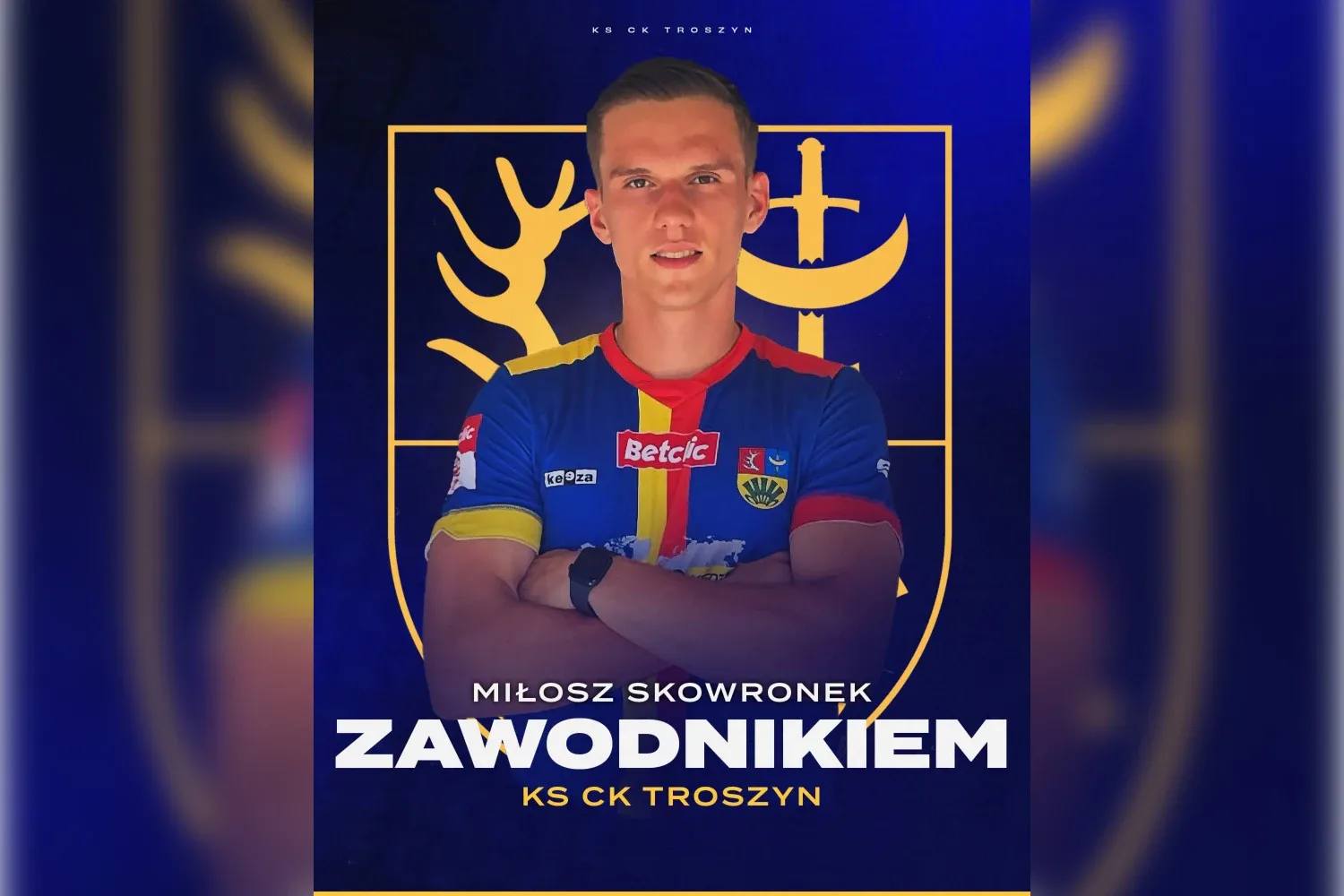 KS CK Troszyn wzmacnia defensywę. Miłosz Skowronek podpisał dwuletni kontrakt