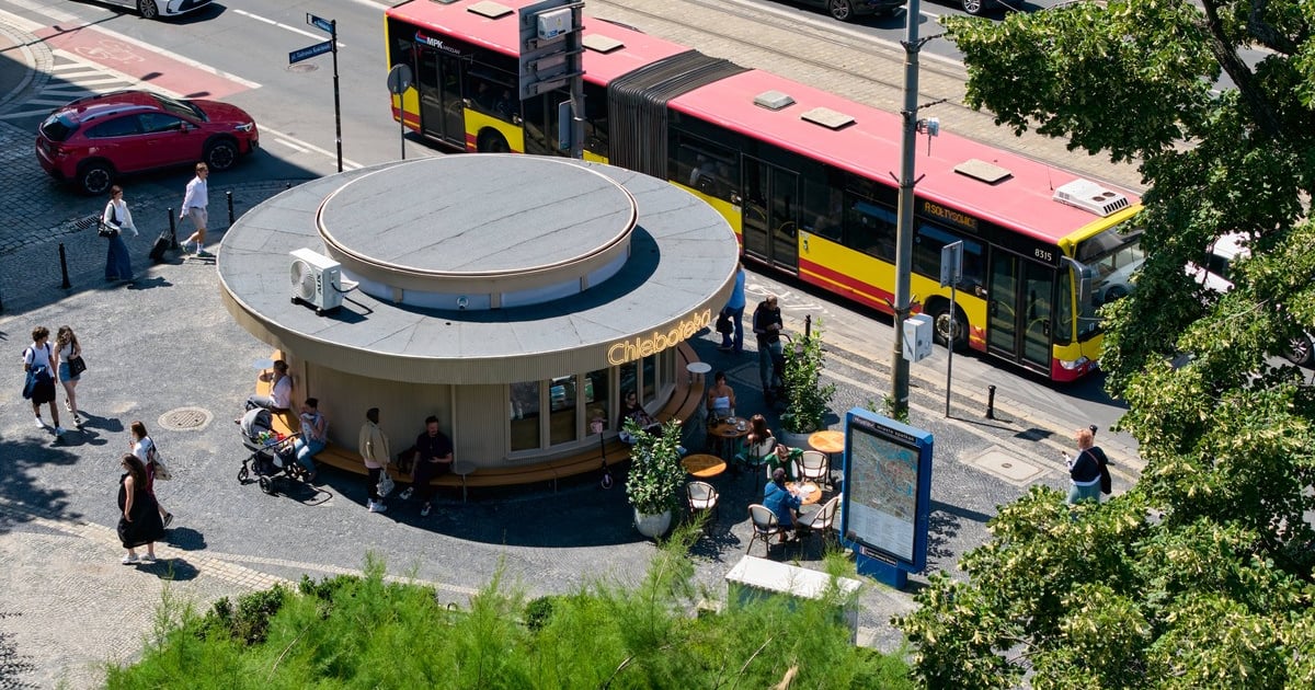 Kultowy kiosk Okrąglak z Placu Kościuszki dostał nowe życie