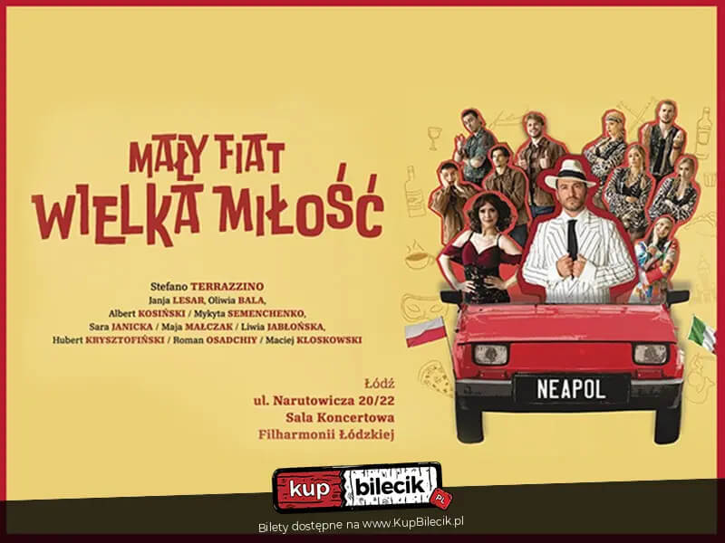 Kup bilet na wydarzenie: Spektakl Mały Fiat Wielka Miłość w Rzeszowie