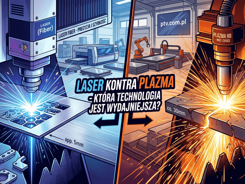 Laser kontra plazma – która technologia cięcia jest wydajniejsza?