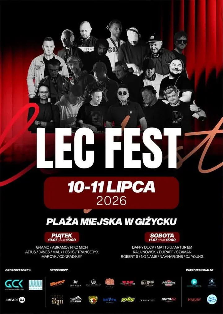 LEC FEST wraca nad Niegocin - Giżycko szykuje dwa dni elektroniki