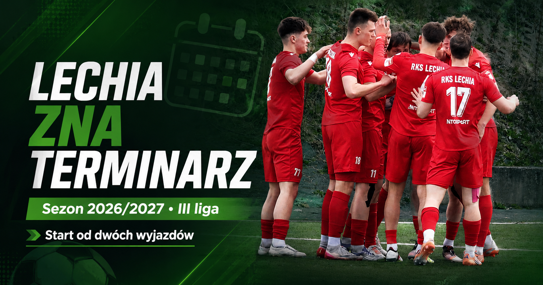 Lechia poznała terminarz. Sezon zacznie się od dwóch wyjazdów, a potem Nowowiejska znów ma zagrać pełnym głosem