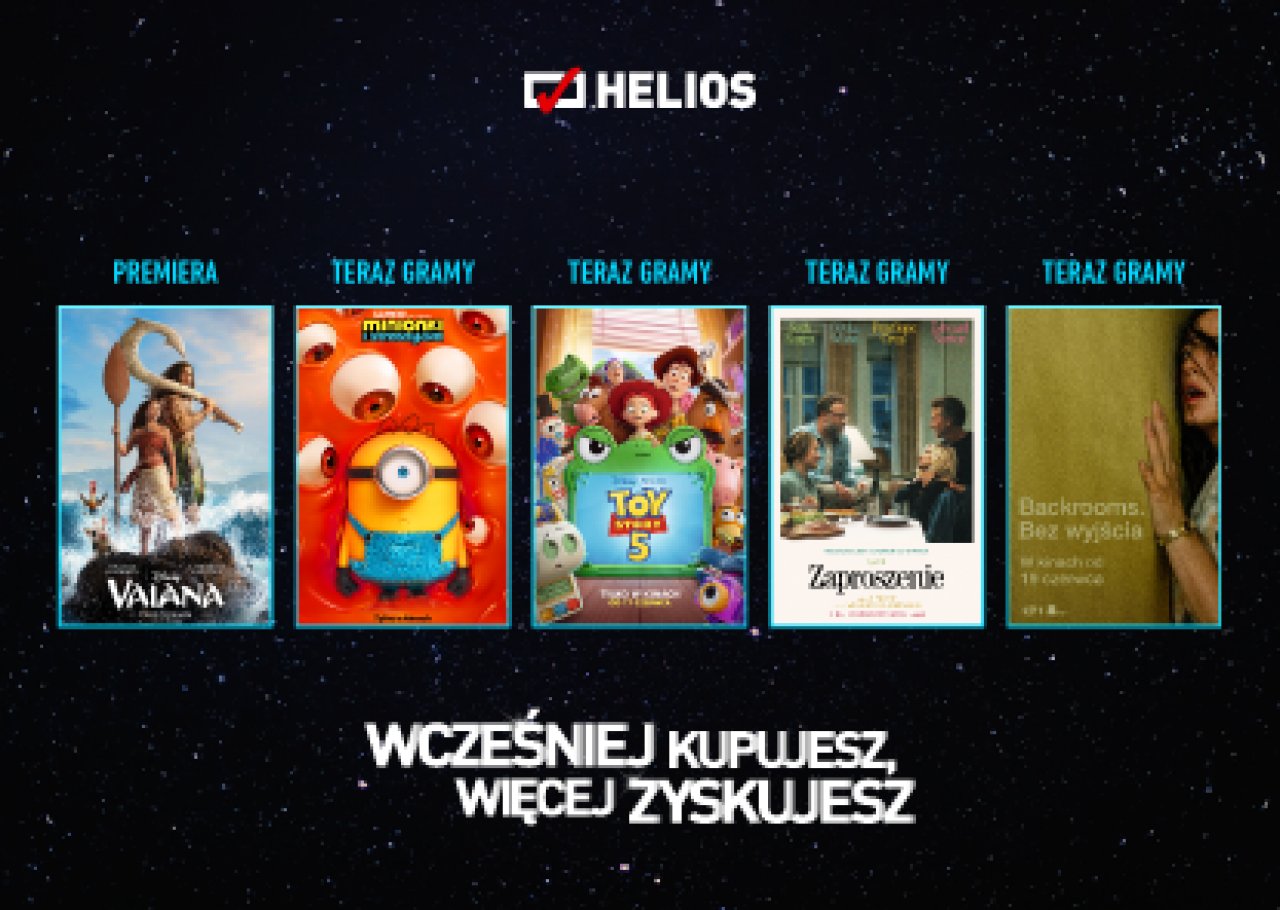 Lipcowy repertuar kina Helios Kalisz