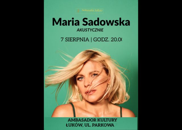 MARYSIA SADOWSKA ZAŚPIEWA W OGRODZIE AMBASADORA