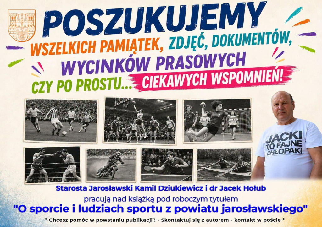 Masz sportowe pamiątki? Pomóż stworzyć historię sportu powiatu jarosławskiego