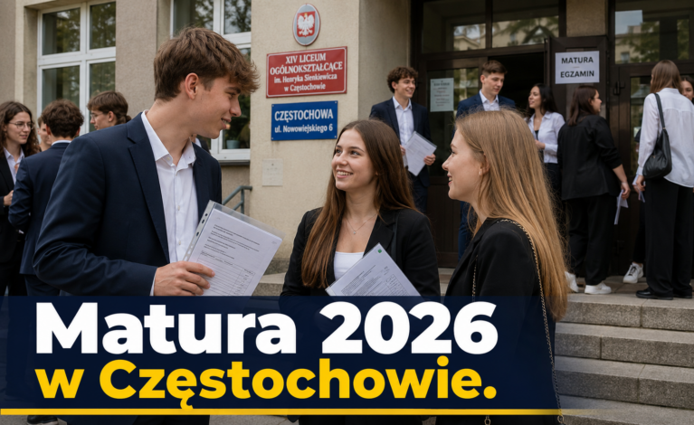 Matura 2026 w Częstochowie. Sprawdzamy, które licea i technika wypadły najlepiej i gdzie zdawalność była najwyższa!