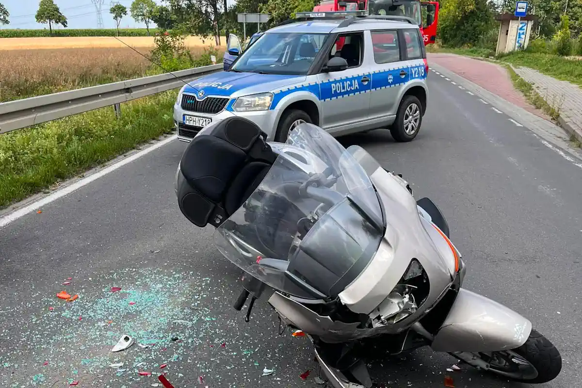 Wypadek w Machcinie na Mazowszu.