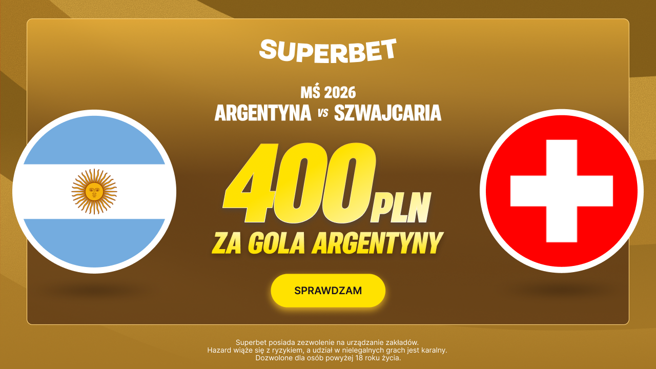 Messi i spółka strzelą Szwajcarii? Superbet płaci 400 zł za trafny typ