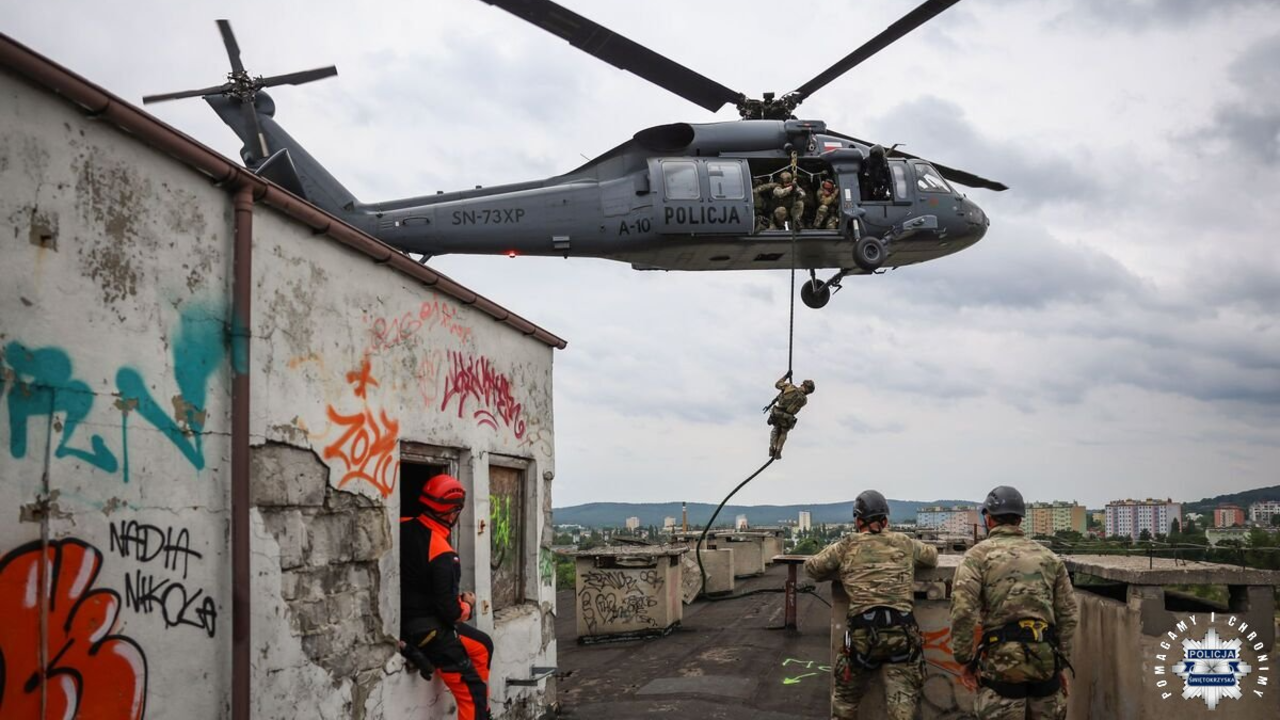 MIASTO Kontrterroryści z całego kraju szkolili się w Kielcach. W akcji był Black Hawk