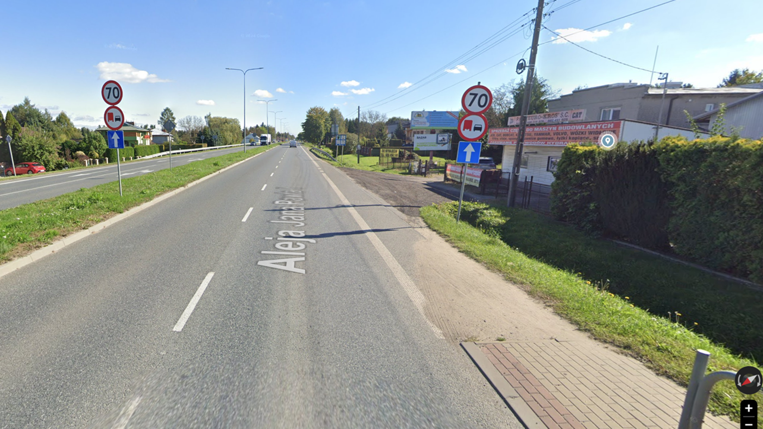Miasto ogłosiło przetarg na budowę odcinka chodnika przy al. Jana Pawła II