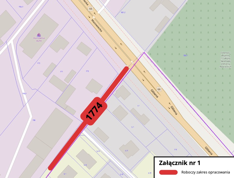 Miasto Zambrów planuje budowę ulicy na granicy samorządu