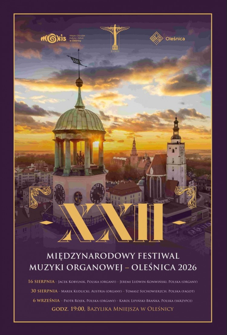 Międzynarodowy Festiwal Muzyki Organowej w Oleśnicy. Koncerty w bazylice
