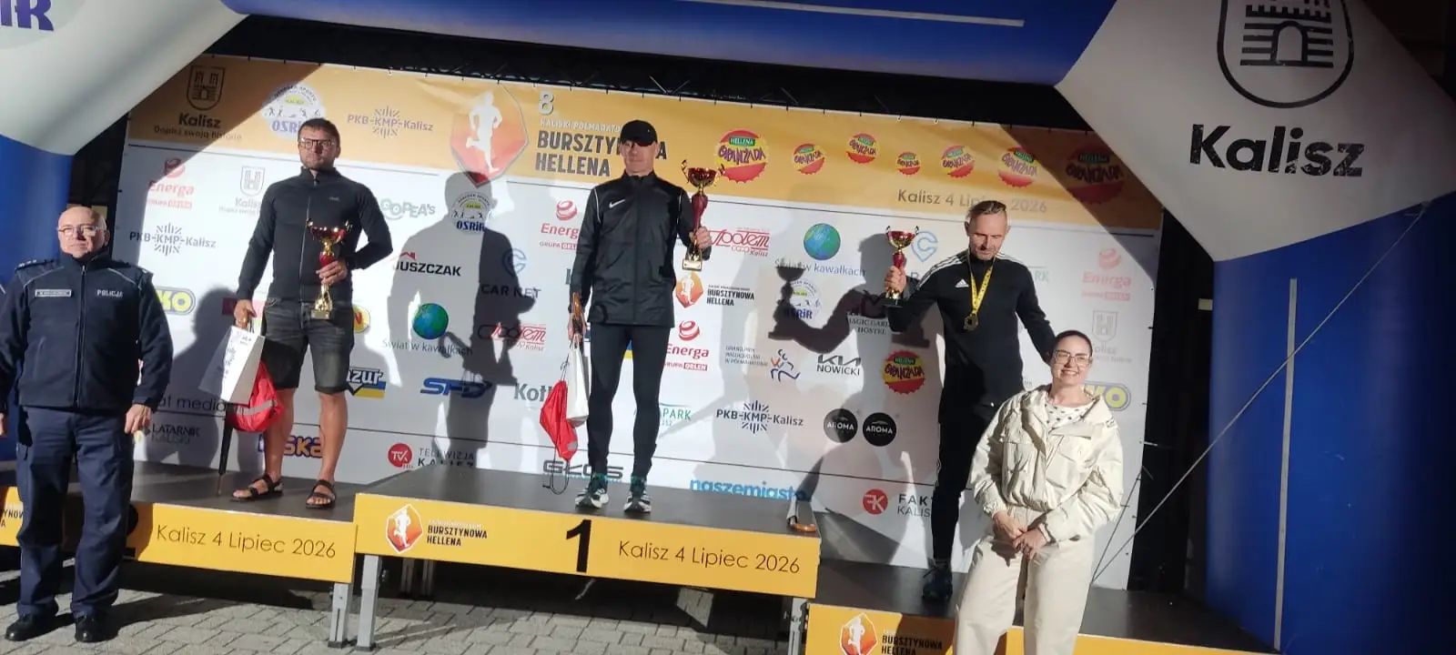 Mieszkańcy Gminy Opatówek na podium VIII Kaliskiego Półmaratonu Nocnego