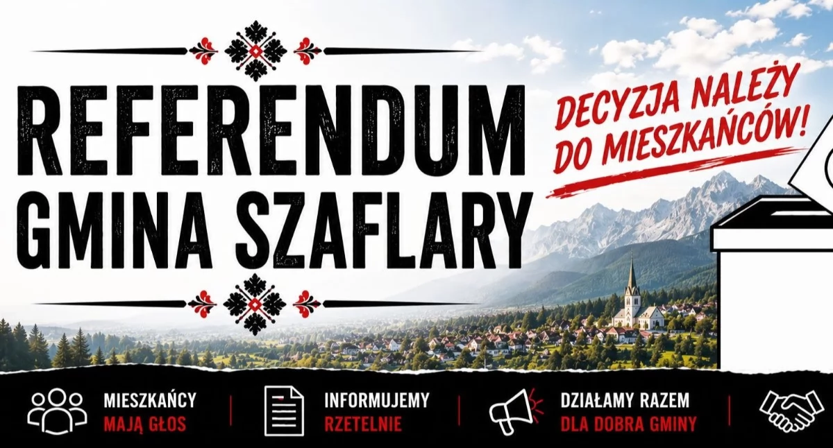 Mieszkańcy gminy Szaflary mogą zdecydować o losie wójta Rafała Szkaradzińskiego