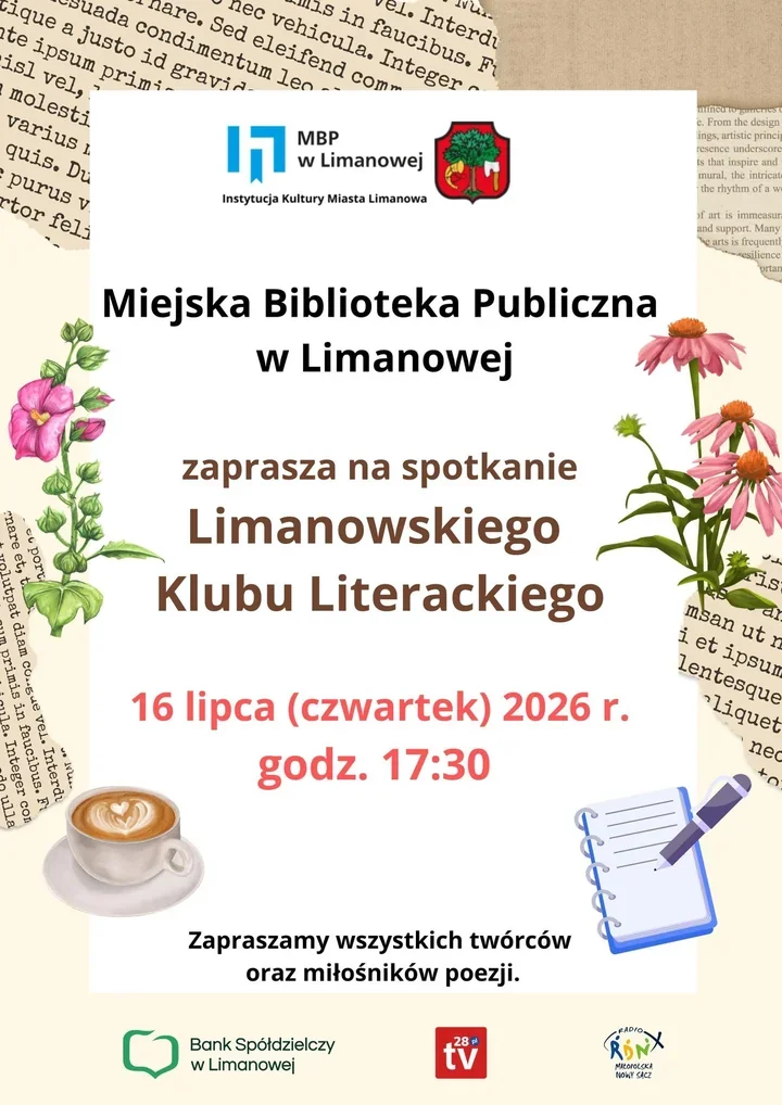 Miłośnicy literatury spotkają się w limanowskiej bibliotece