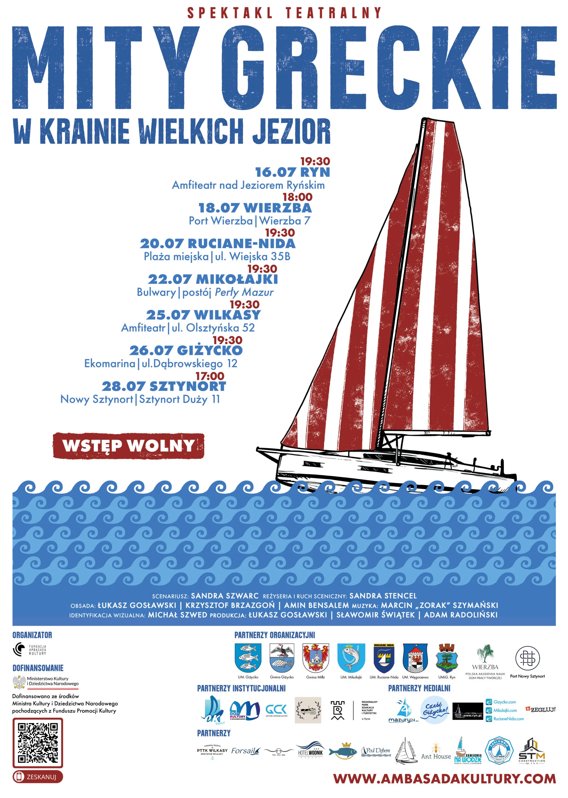 Mity Greckie w Krainie Wielkich Jezior 2026. Pozostałe terminy spektaklu na Mazurach