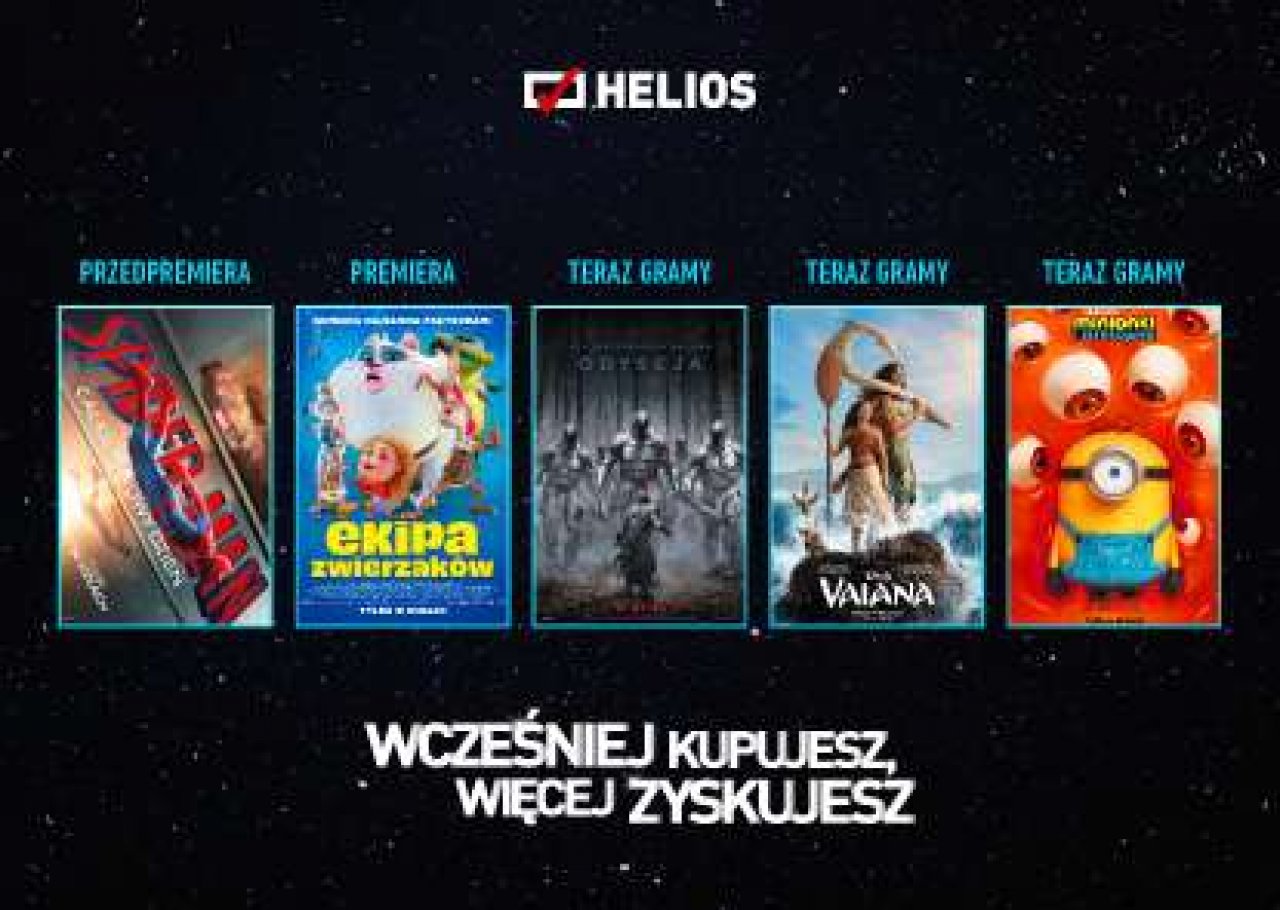 Moc filmowych nowości w kinie Helios w Kaliszu