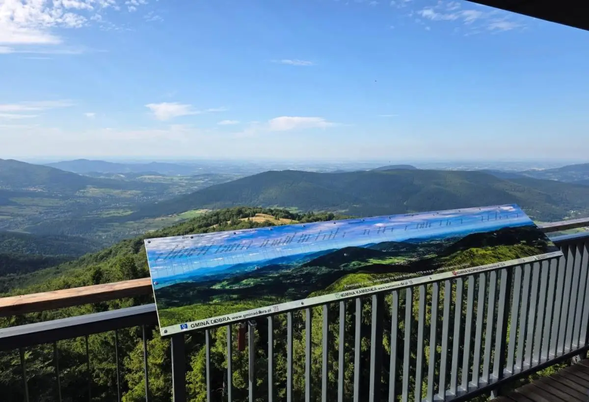 Mogielica z nową atrakcją. Turyści łatwiej rozpoznają górskie panoramy